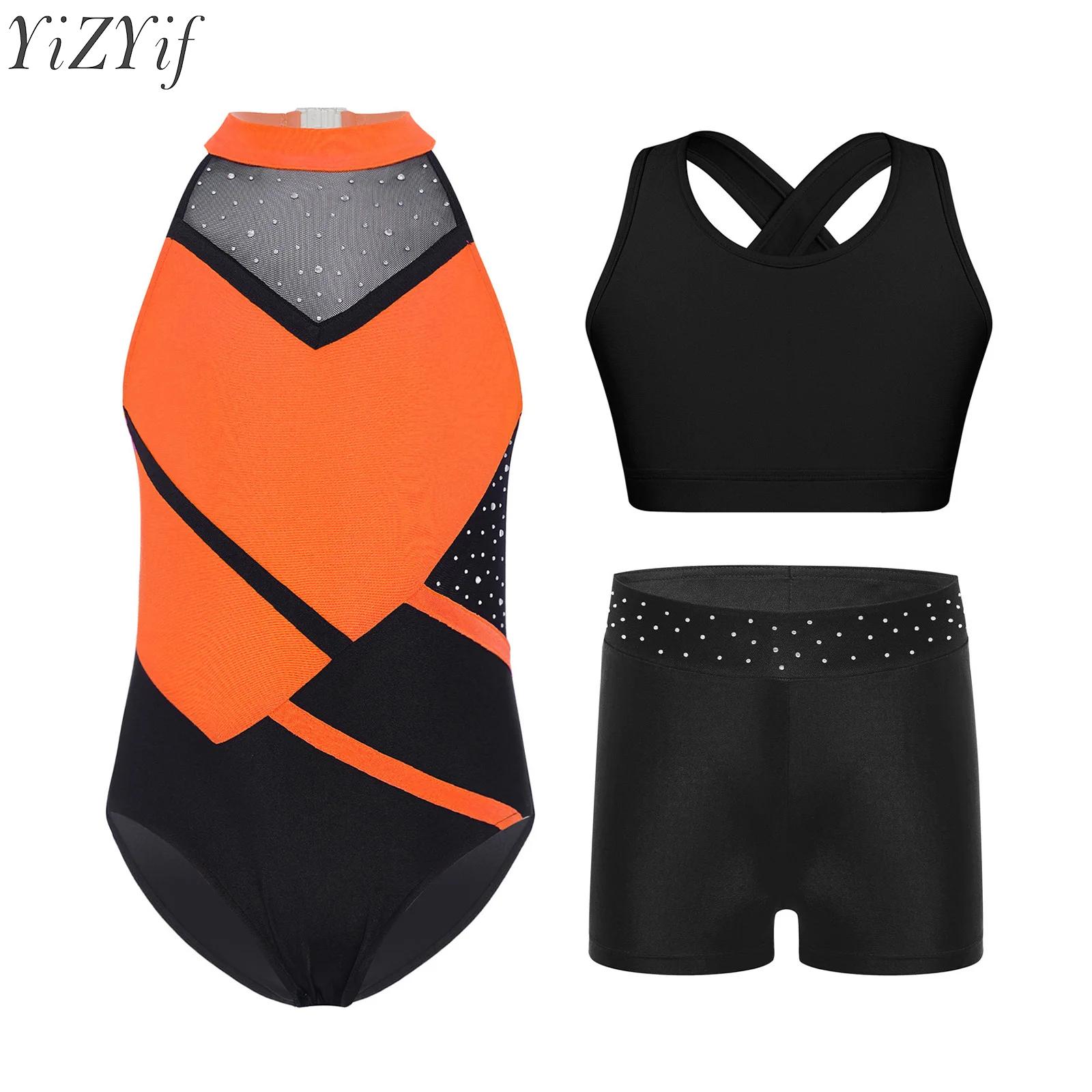 Crossfit Outfit - Kids Girls Ballet Dance Sets Gymnastics