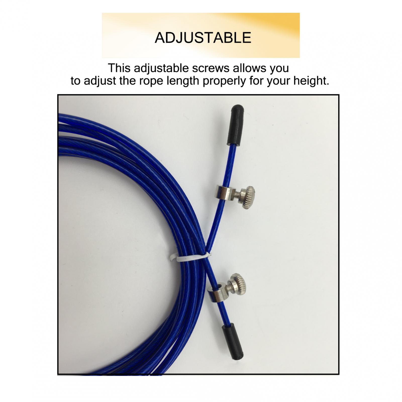 5 Sets Adjustable Steel PVC Sp - огляд і ціна Skipping Rope Pvc